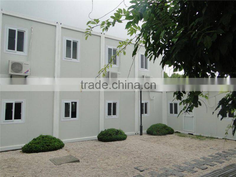 Movable foldable prefabricated container house two floors