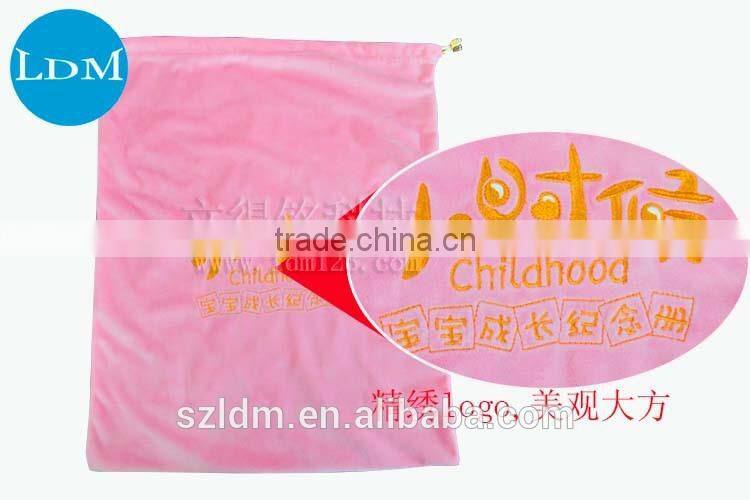 Hot sale velvet christmas gift bag