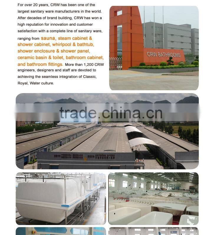 CRW OCY287CS Rectangle Freestanding Soaking Bathtub