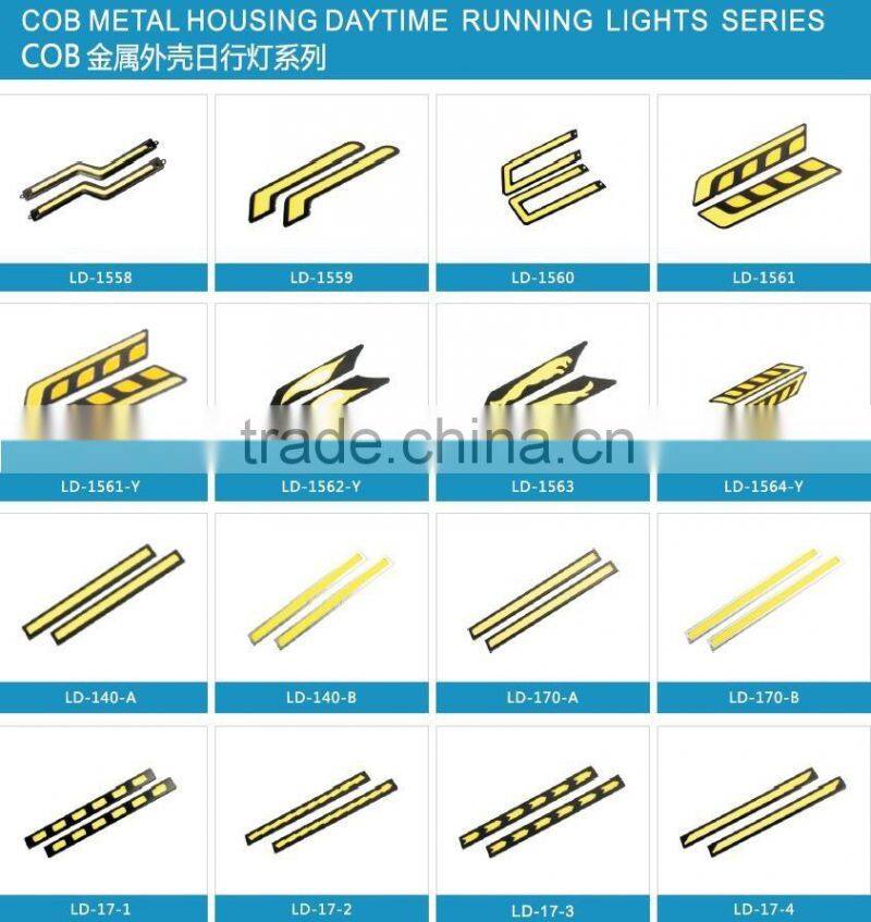 DC 12V 100% Universal night driving light Waterproof Auto Car Slim DRL COB Driving Day lamp for Toyota, Honda, Audi, BMW