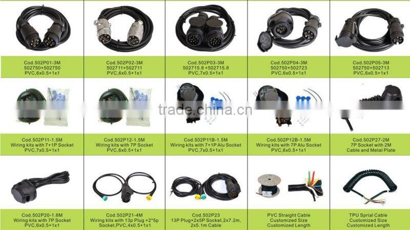 European Australia 13p plug trailer, 12v car adapter travel trailer