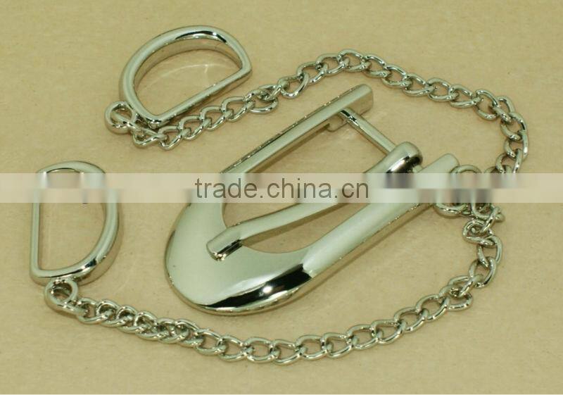fashion metal belt buckles with chain