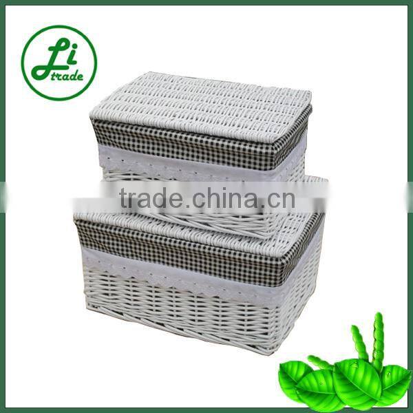 Cheap classic black wicker storage basket