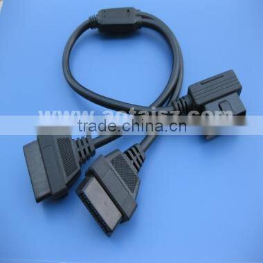 Professional OBD diagnostic interface obd2 Splitter Y cable