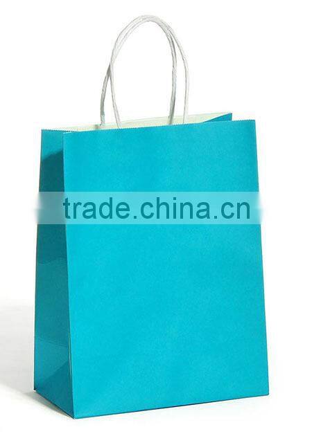 Wholesale Solid Color Gift Colorful Paper Kraft Bags