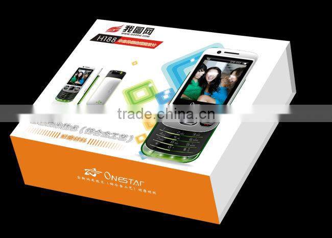 Latest design paperboard box for mobile phone