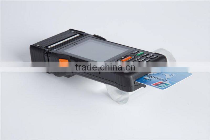 Android mini handheld eft POS terminal with thermal printer qr code scanner P9000