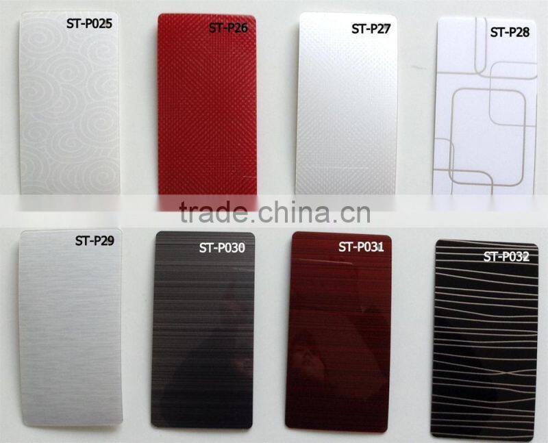 Mirror -Effect 1mm acrylic sheet faced mdf /plywood for furniture or cabinet