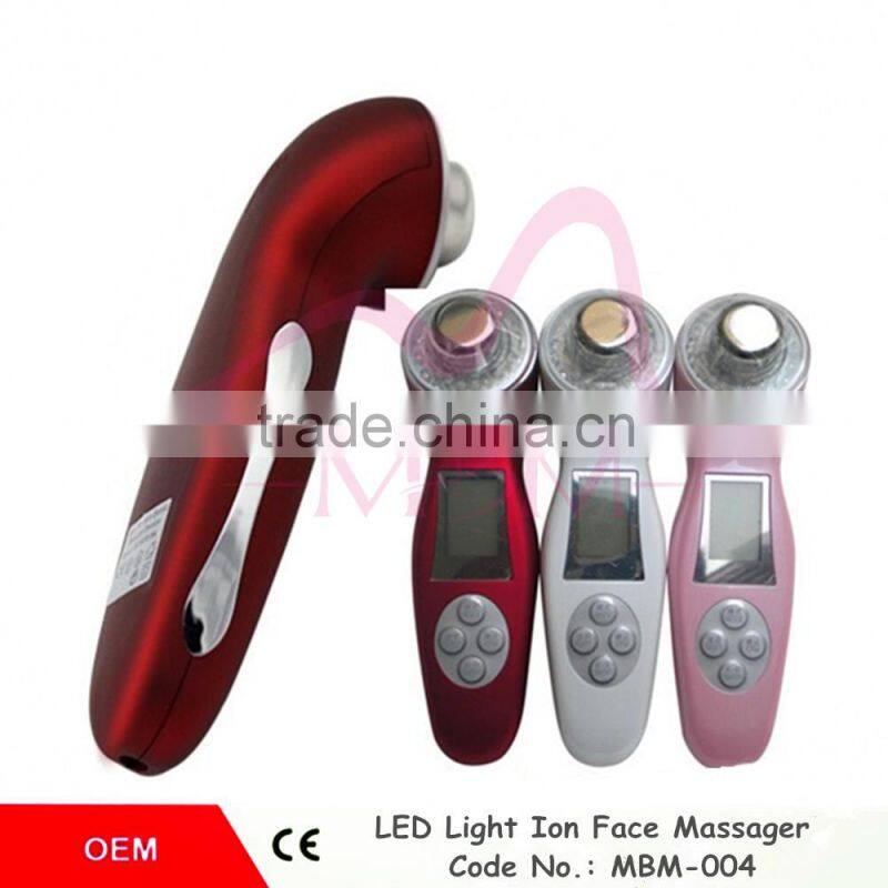 Beauty Union Portable Ultrasonic LED Photon Lights Therapy Lifting Face Skin Rejuvenation Wrinkle Remover