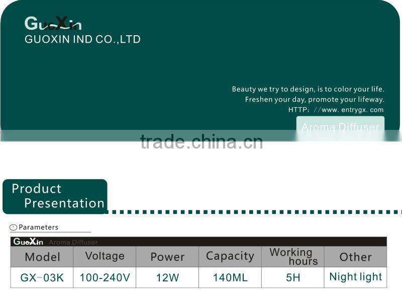 More fashional than ceiling mount diffuser is Guoxin ultrasonic humidifier