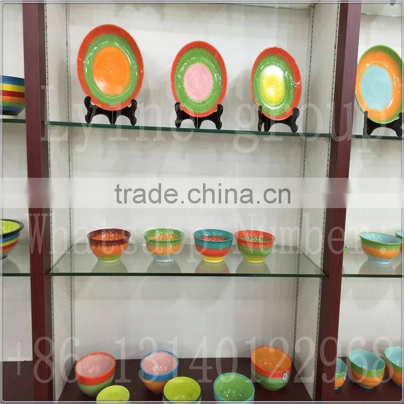 Handmade 7 floral ceramic turkish decorative plates