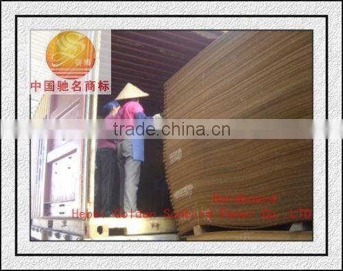 lowest price plain fibre bord Hardboard/hardboard for decorative from HEBEI CHINA