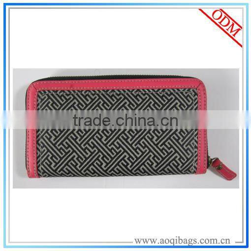 Hot Selling Ladies Fabric Long Wallet, Purse New Design WT017
