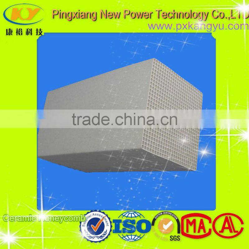 Porous honeycomb ceramic block