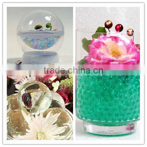 Green hydroponics rainbow crystal clay water beads
