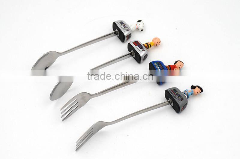 best selling new style spoon&fork cutlery set with polyresin handle