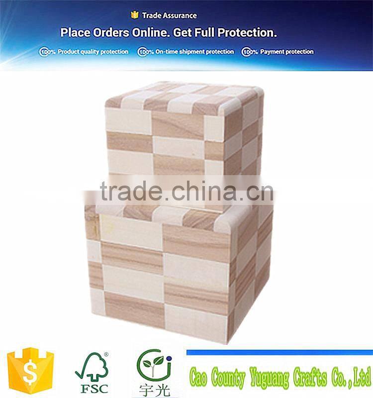 natural material single wine wooden packing box supplier