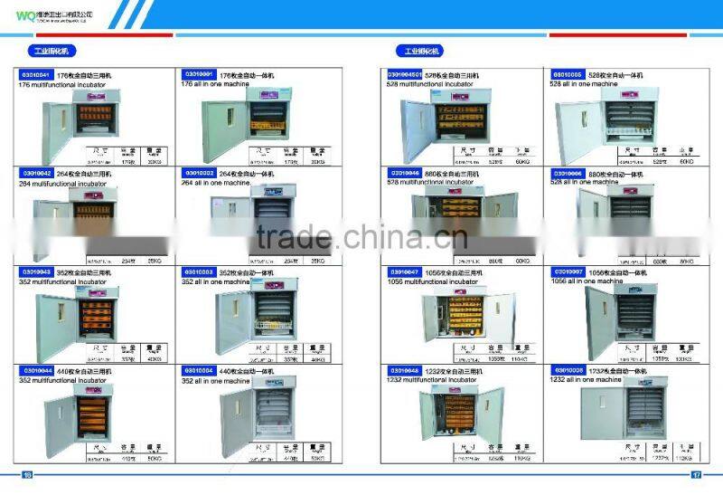 Weiqian new type chicken hatchery machine price,chicken egg incubator mini industrial machine 220 chicken eggs