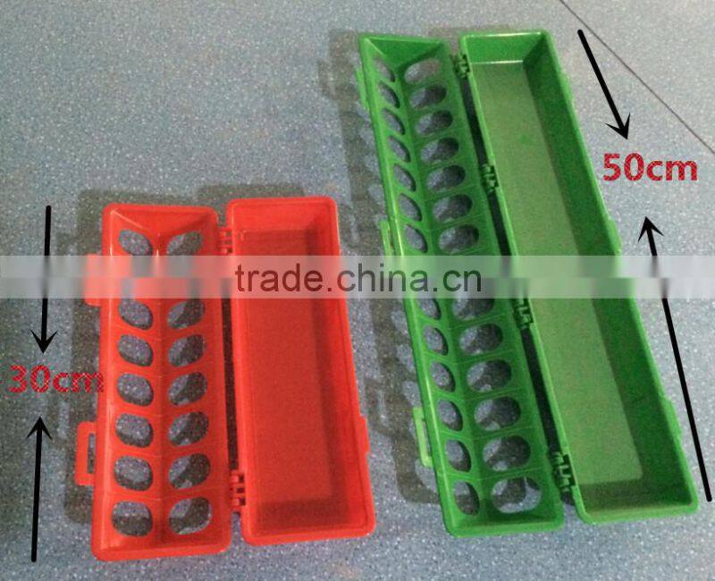 plastic bird/pigeon feeder