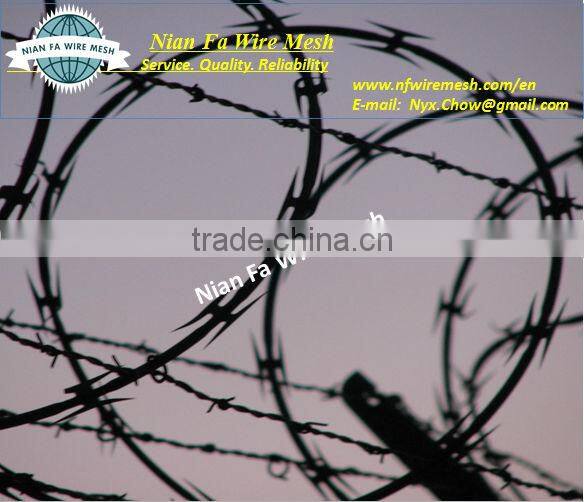 Low Price and High Quality Concertina Razor Barbed Wire (Guangzhou Manufacturer)