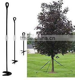 Q235 galvanized earth screw anchor