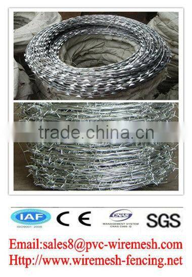 wholesale China CE&ISO certificated stainless steel barbed wire(pro manufacturer)