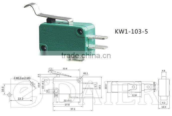 Micro switch t125 KW1-103-5