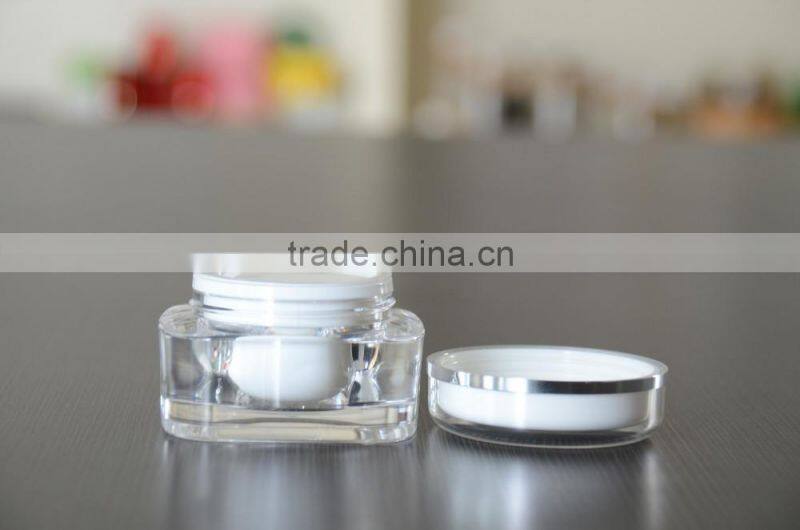 Acrylic cream jar/plastic cream jar/cosmetic cream jar/