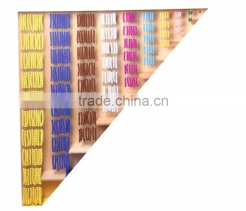 Preschool teaching aids math montessori material beads and frame