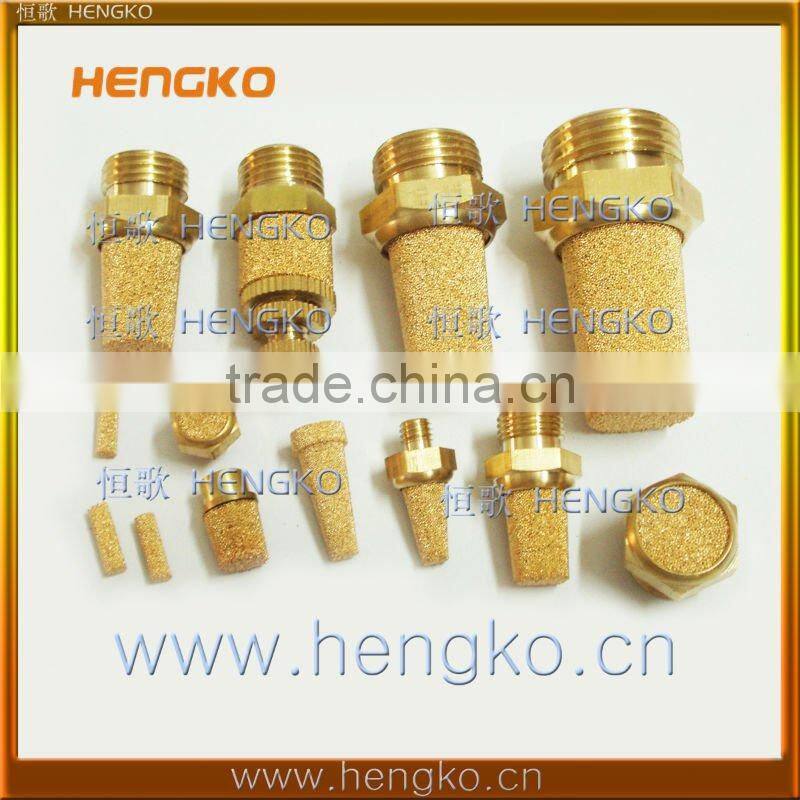 Sintered brass pneumatic muffler air silencer