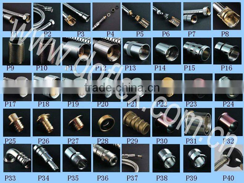 Stainless steel flexible shower hose connectors