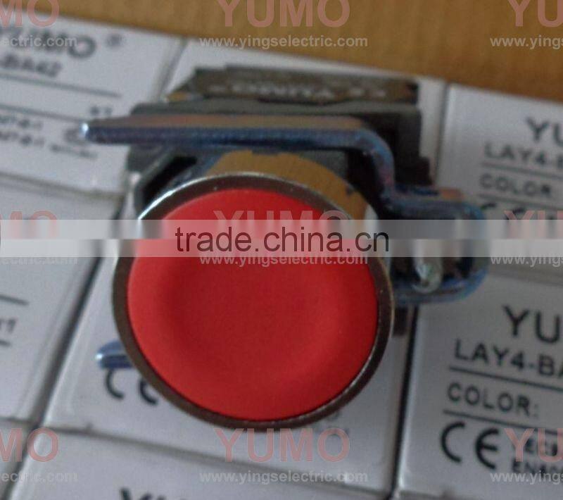 LAY4-BA42 red electrical flush push button switch/spring return 220V push button