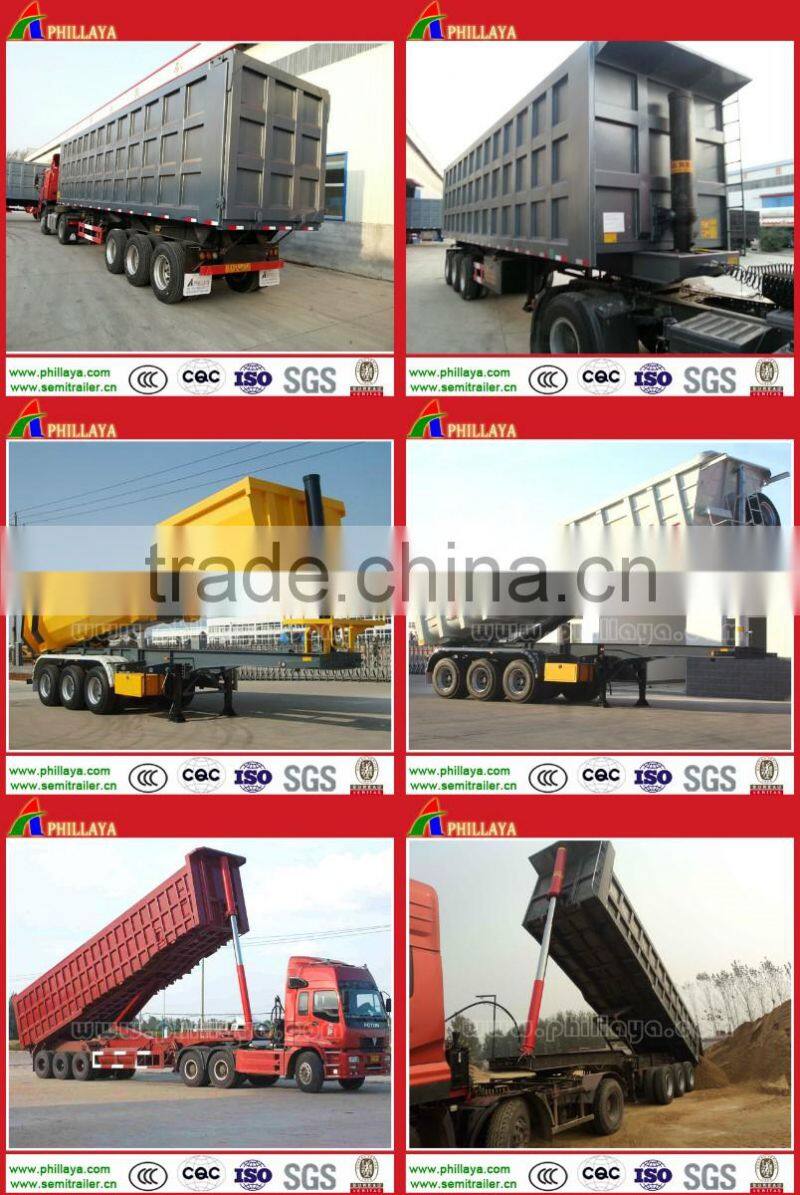 China CCC/ISO9001 2008 heavy load truck 40-50 ton dump semi trailer wholesale