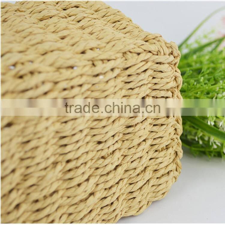Home decoration recyclable paper rope handcraft flower gift basket