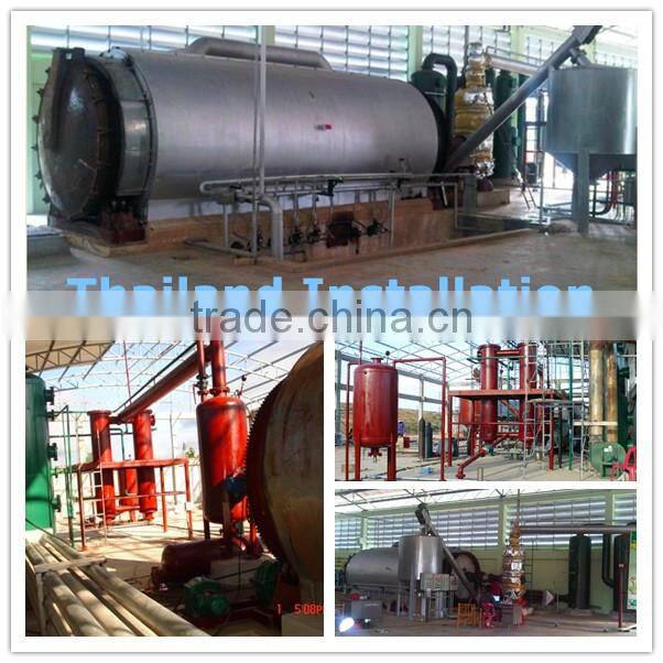 stainless vertical pyrolysis oil to yellow clear diesel oil disitllaiton equipment in Iraq