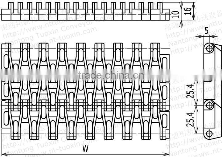 M2531 Finger Transfer Plates for Modular Belt