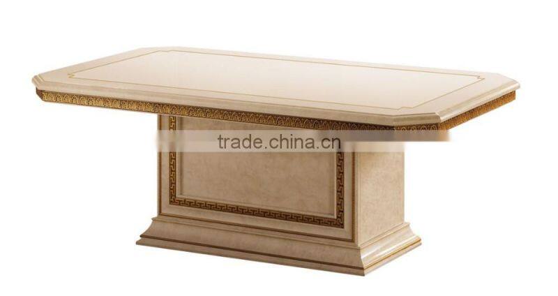 Italian Palace Golden Fabric Love Sofa/Two Seater Sofa With Matching Wooden End Table(MOQ=1 SET)