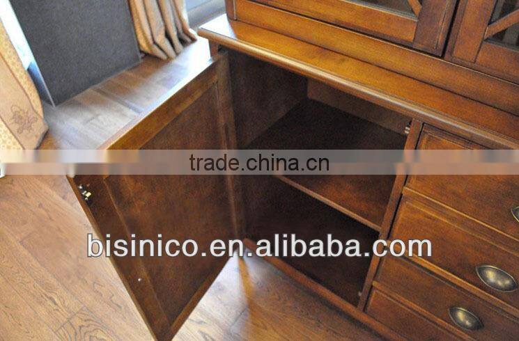 Big size luxury Spanish style wooden dining room sideboard