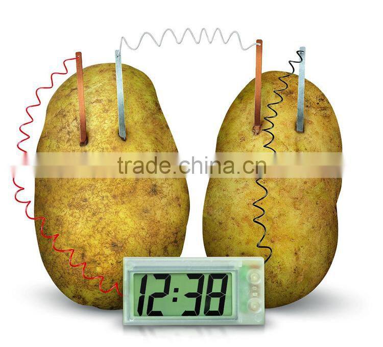Environmental Supply Electric Potato Digital Clock, DIY Creative Alarm Clock