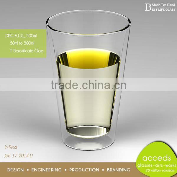 Hot Selling Cheap Bulk Glass 16oz Coffee Mug