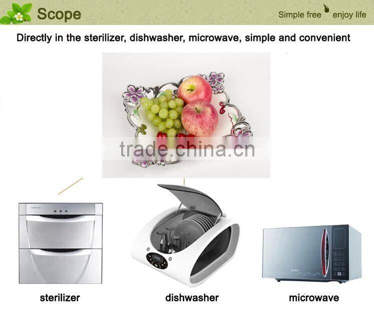 China Factory Wholesale bulk cheap golden ceramic electroplated dish