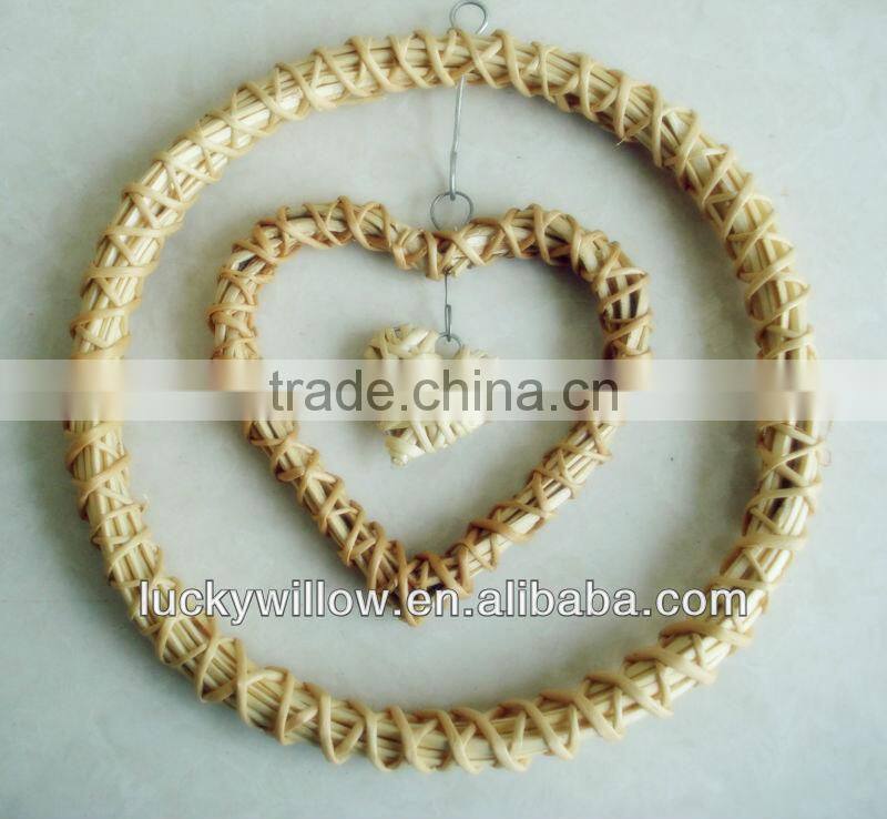 willow heart for home&garden decoration