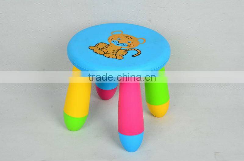 round shape hot selling good qualtiy cheap price fashion plastic children stool