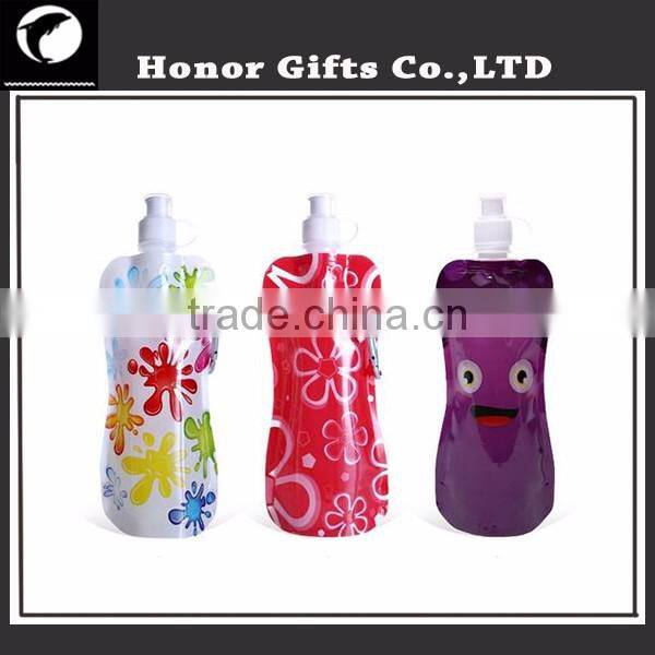 Customized Colorful Eco-friendly Foldable Folding Water Bottle