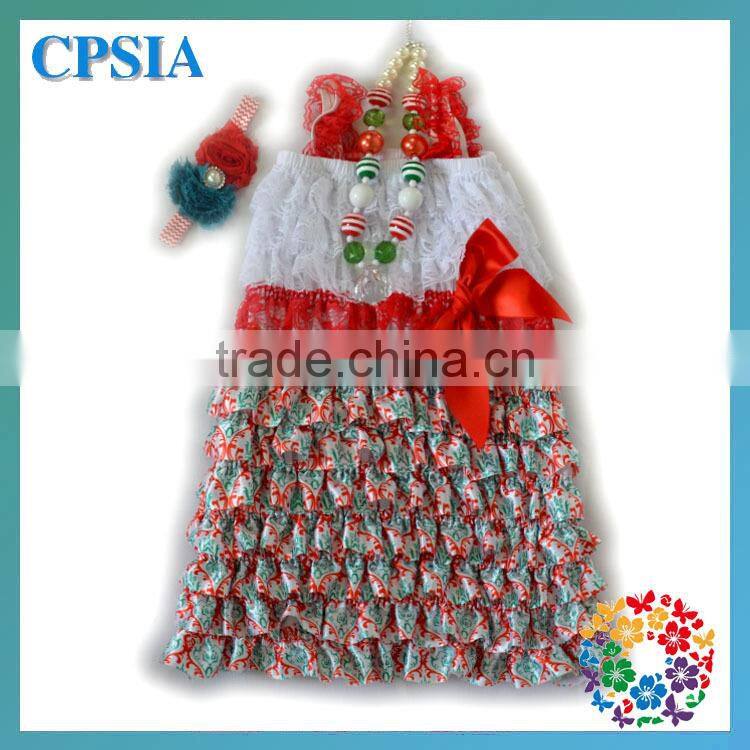 Christmas Prom Dresses Infant Boutique For Girl 3 Years With Necklace&Headband Beautiful Baby Dresses