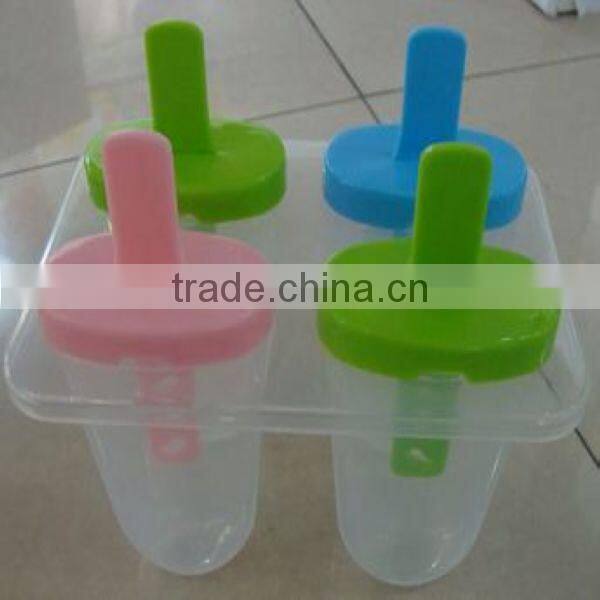 2097 PP plastic ice mould ice cream try with four areas