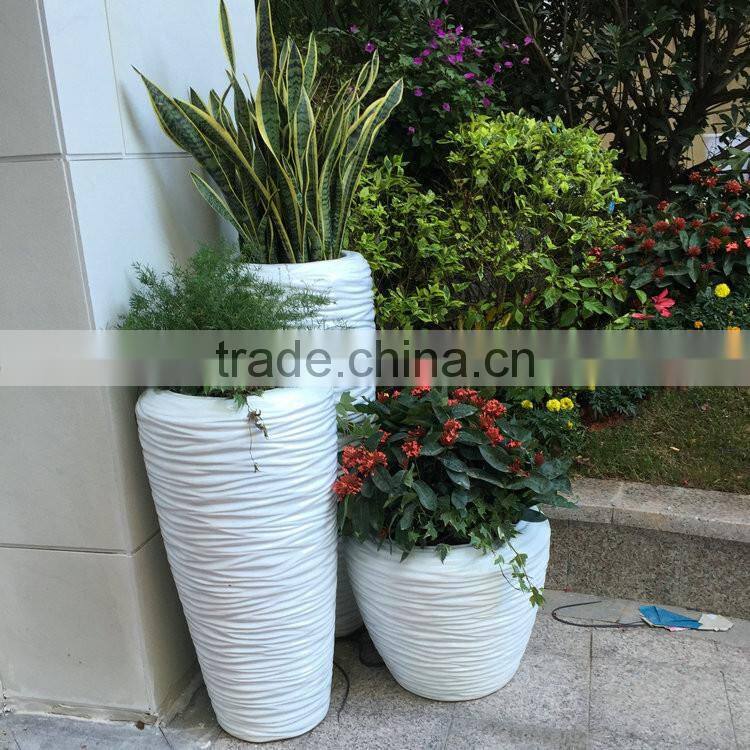 Fiberglass flower pots