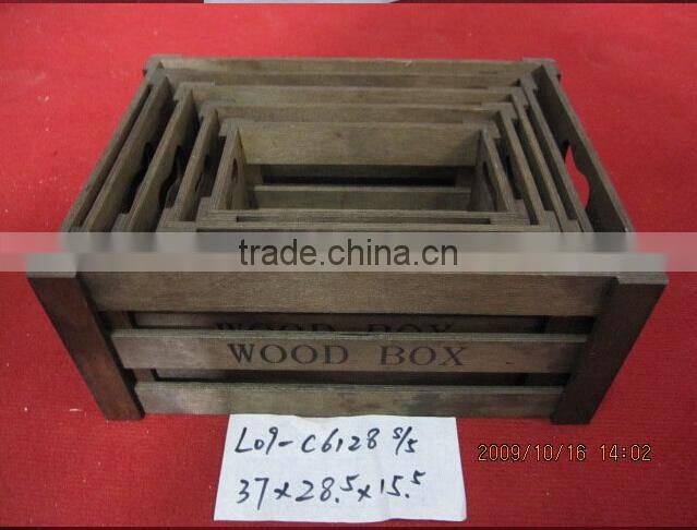 wholesale customized colorful antique wooden crate