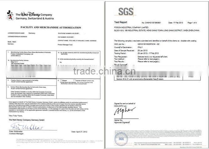 glorious design high quality round tin tray