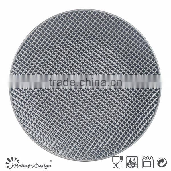 Ceramic stoneware crockery emboss new design dish plates